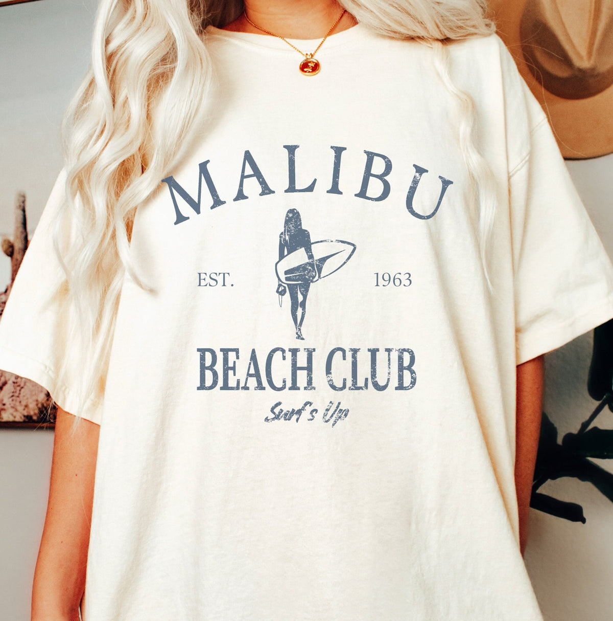 Retro Malibu Beach Club Tshirt Gift California Surfer Tee West Coast Garment Dyed Apparel Graphic Tee – Easygoing Wear · Must-Have Style