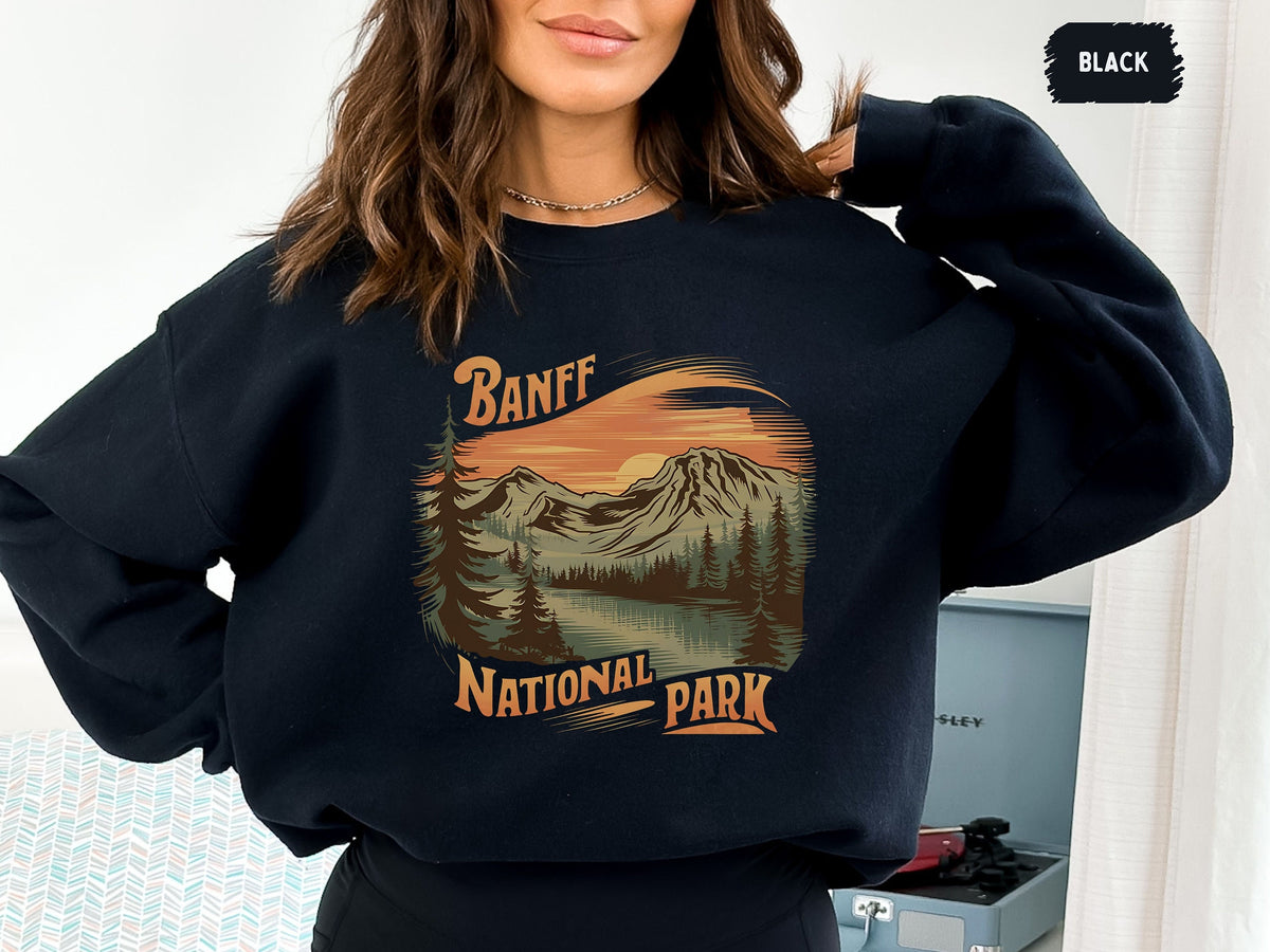 Vintage Banff National Park Sweatshirt Banff Sweatshirt Banff Sweater Canadian Rockies gift Rocky Mountains Canada T shirt Banff Souvenir Sweatshirt – Fan Favorite · High-Quality Print