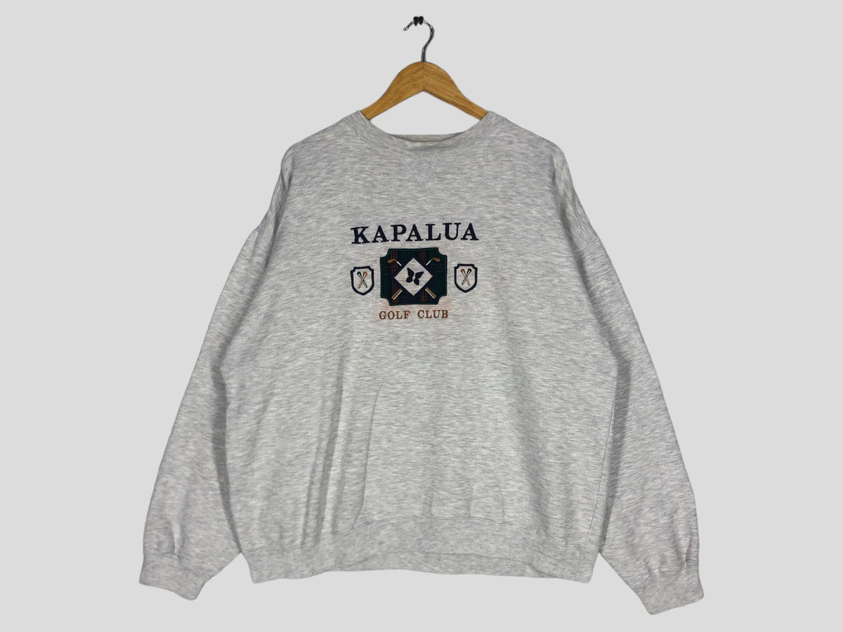 Vintage 90s Kapalua Golf Club Sweatshirt XLarge Kapalua American State Crewneck Kapalua Jumper Kapalua Golf White XL Sweatshirt – Warm & Stylish · Great Gift For Fans