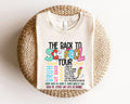 Back to School Teacher Tour Shirt Teacher Tour Tee Concert Tour Teacher Back to School Shirt Elementary Middle School Teacher Tee Graphic Tee – Everyday Comfort · Must-Have Style