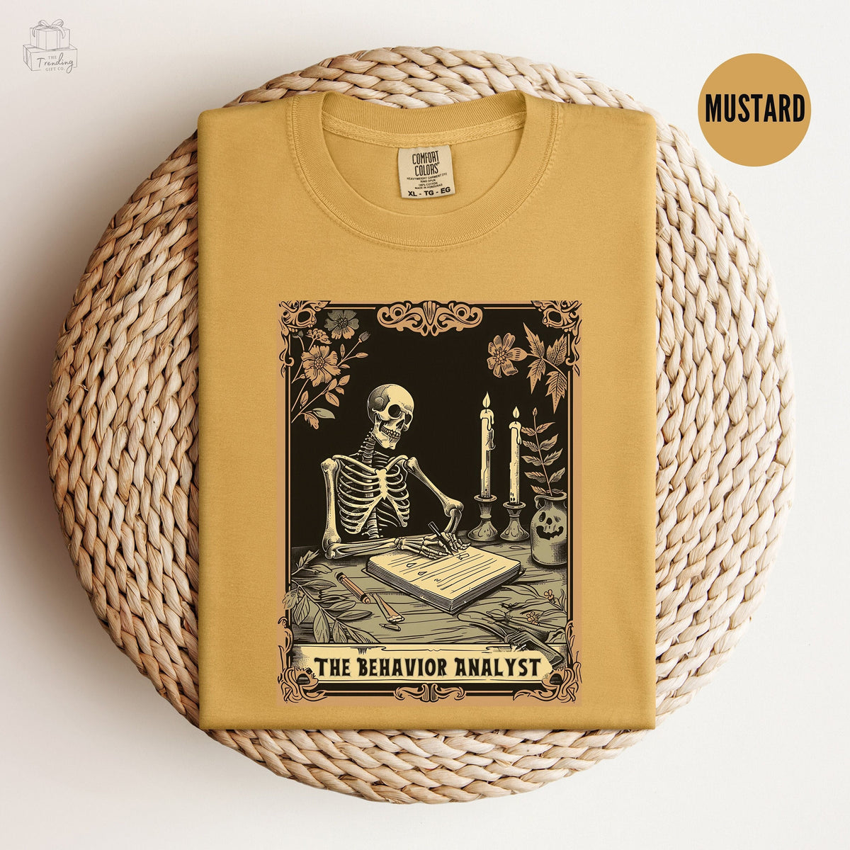 BCBA Board Certified Behavior Analyst TShirt Funny Skeleton Shirt Skull Tarot T Shirt Halloween Aba Therapist Gift Graphic Tee – Warm & Stylish · High-Quality Print