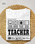 Teacher profession svg for cricut Teacher definition svg profession quote handling information svg teacher quote PNG Cricut Graphic Tee – Fan Favorite · High-Quality Print