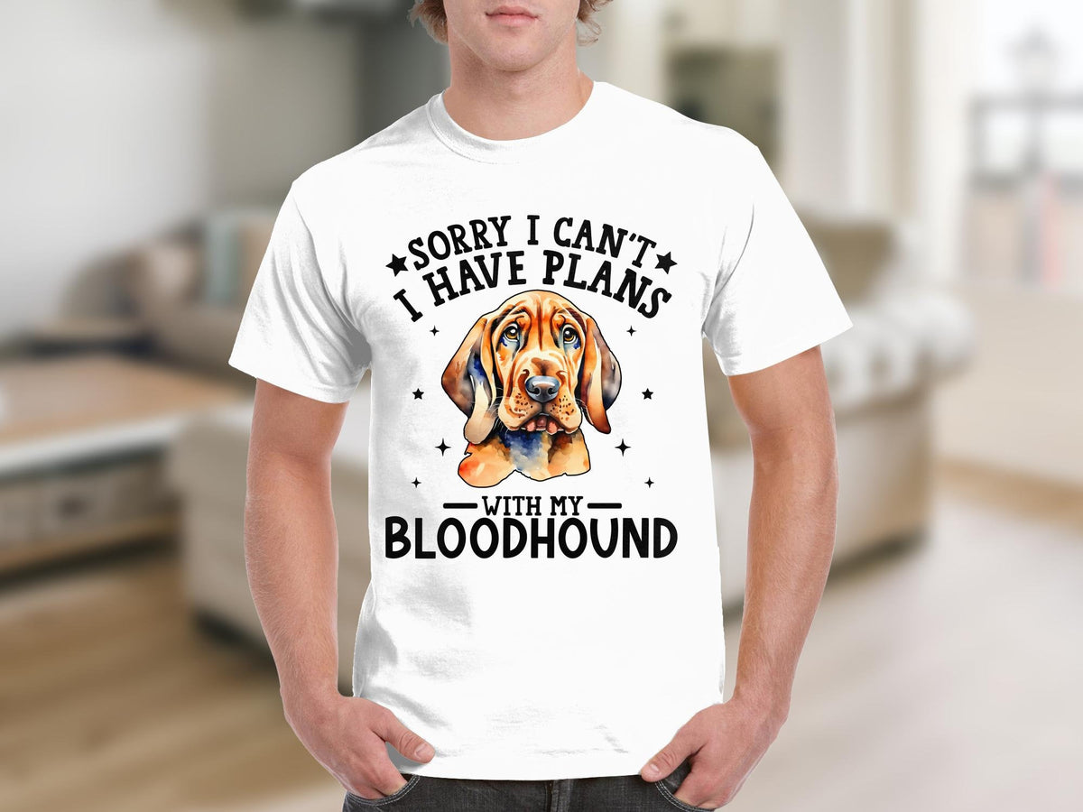 Dog T Shirt Sorry I Can39t I Have Plans With My Bloodhound TShirt Dog Lovers Tee Funny Dog Shirt Dog Gift Animal Lovers Gift Birthday Present Graphic Tee – Bold Style · Great Gift For Fans