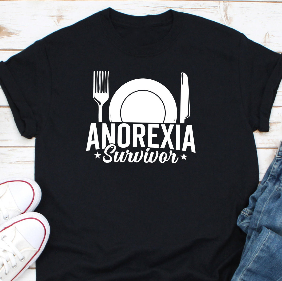 Anorexia Survivor Shirt Anorexia Awareness Shirt Fuck Anorexia Shirt Anorexia Fighter Shirt EDS Shirt Anorexic Warrior Shirt Graphic Tee – Aesthetic Look · Trending Graphic Apparel
