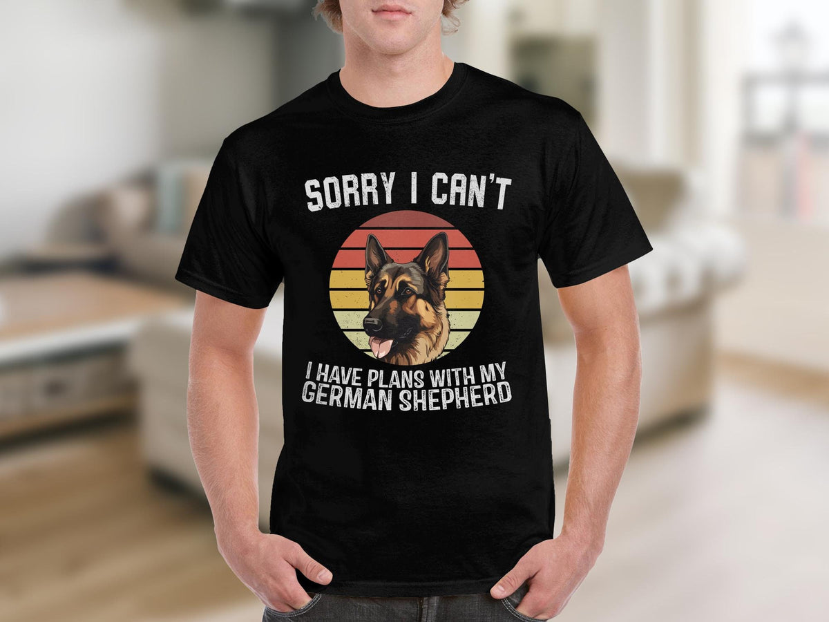 Dog T Shirt Sorry I Can39t I Have Plans With My German Shepherd TShirt German Shepherd Dog Lover TShirt Dog Gifts For Animal Lovers Graphic Tee – Everyday Comfort · Must-Have Style