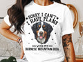 Dog T Shirt Sorry I Can39t I Have Plans With My Bernese Mountain Dog TShirt Fun Dog Lover Graphic Tee Womens Ladyfit Dog Shirt Pet Owner Gift Graphic Tee – Aesthetic Look · Perfect For Daily Wear