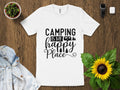 Camping Is My Happy Place T Shirt Outdoor Adventure Tee Nature Lover Gift Unisex Camping Shirt Casual Forest Graphic Top Graphic Tee – Premium Graphic · Top Pick For Any Outfit