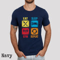 Eat Sleep Gym Repeat Shirt Gym Shirt Workout Shirt Exercise Shirt Weightlifting Shirt Workout Motivation Gym Gift Gym Apparel Graphic Tee – Warm & Stylish · Trending Graphic Apparel