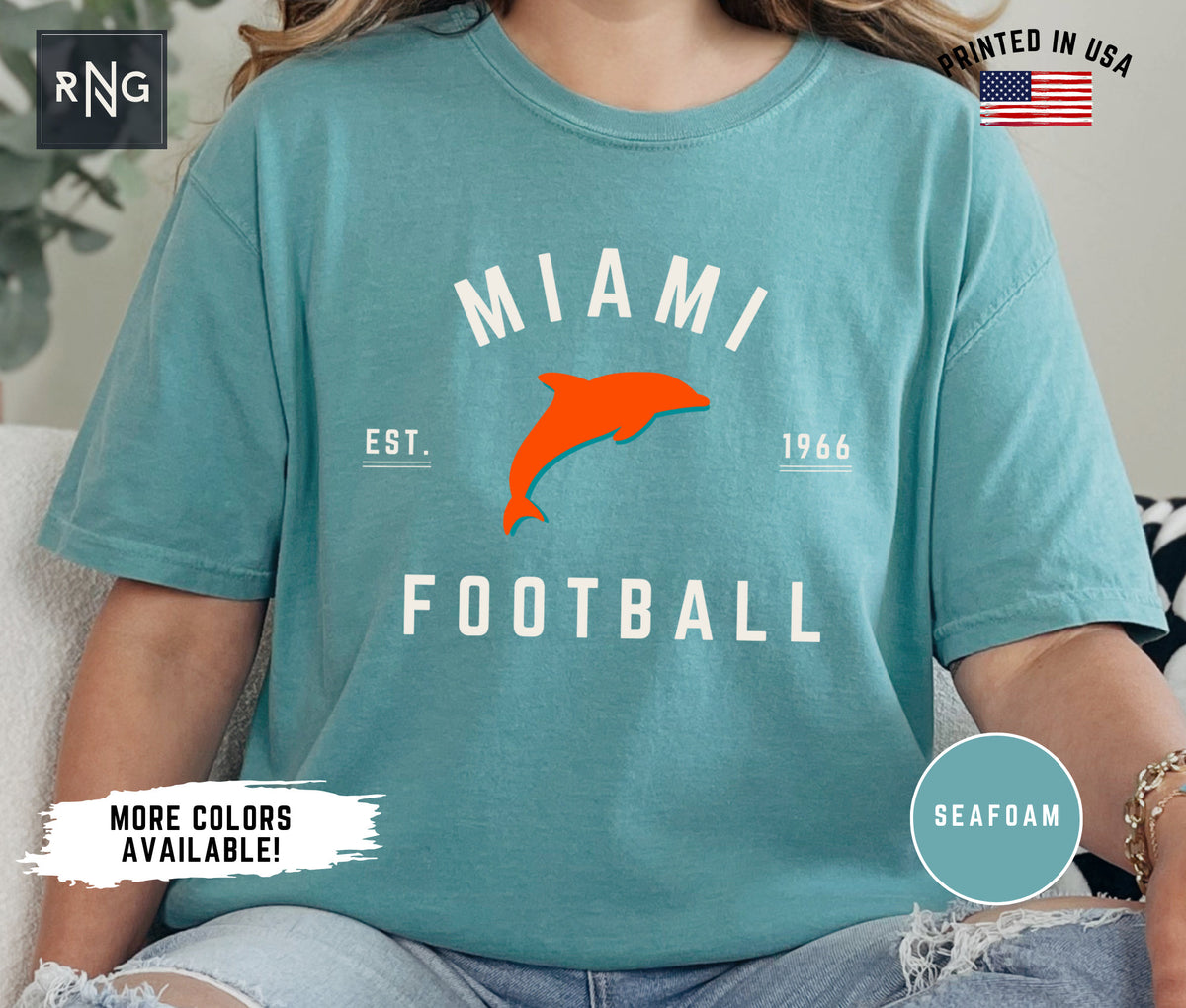 Miami Football Shirt Dolphin Football Gameday Shirt Miami Football Apparel Miami Sports Apparel Retro Dolphin Football Shirt Fan Gift Graphic Tee – Aesthetic Look · Must-Have Style