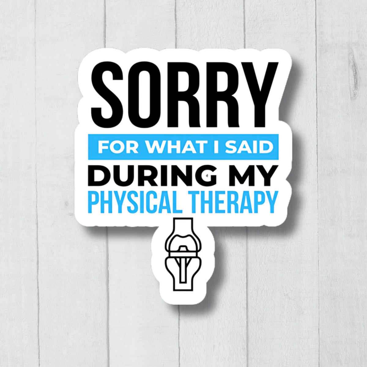 Funny Physical Therapy Sticker Physiotherapy Decal Rehab Sticker Physical Therapist Gift Rehabilitation Decal PT Vinyl Sticker Graphic Tee – Aesthetic Look · Perfect For Daily Wear
