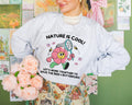 Funny Teacher Sweatshirt Environmental Scientist or Gardener Nature is Cool Butterfly Lover Gift Retro Y2K Aesthetic Crewneck with Bees Sweatshirt – Cozy Vibes · Trending Graphic Apparel