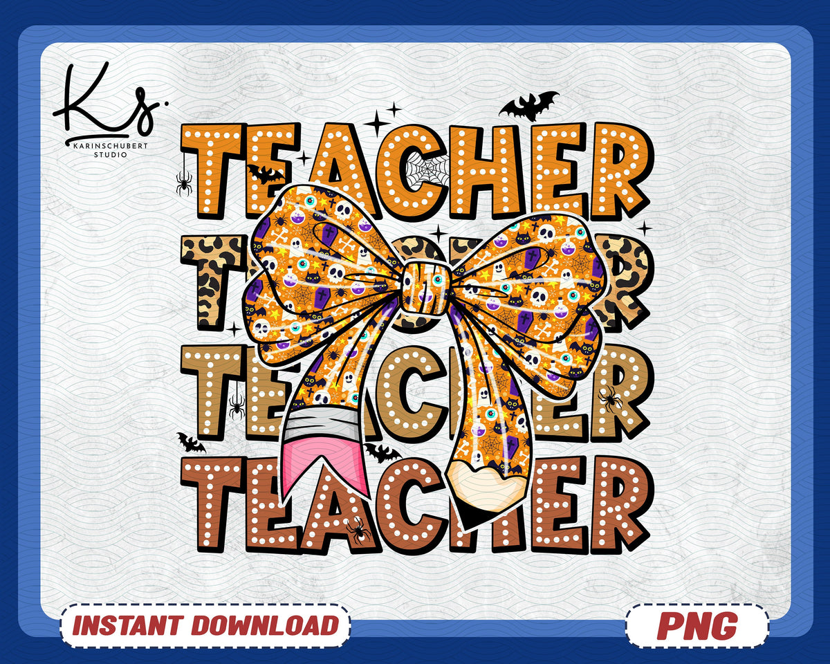 Teacher Halloween Pencil Png Halloween Coquette Bow Png Coquette Bow Teacher Png Spooky Teacher Png Coquette Pencil Bow Png Trendy Png Graphic Tee – Cozy Vibes · Must-Have Style