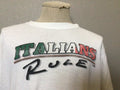 Vintage 90s ITALY Italians Rule TShirt Size XL Graphic Tee – Bold Style · Must-Have Style