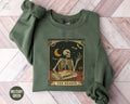 The Reader Tarot Card Shirt Skeleton Reading Sweatshirt Unisex Tarot Card Shirt Book Lover Gift Bookish Sweater Bookworm Crewneck Sweatshirt – Easygoing Wear · Top Pick For Any Outfit