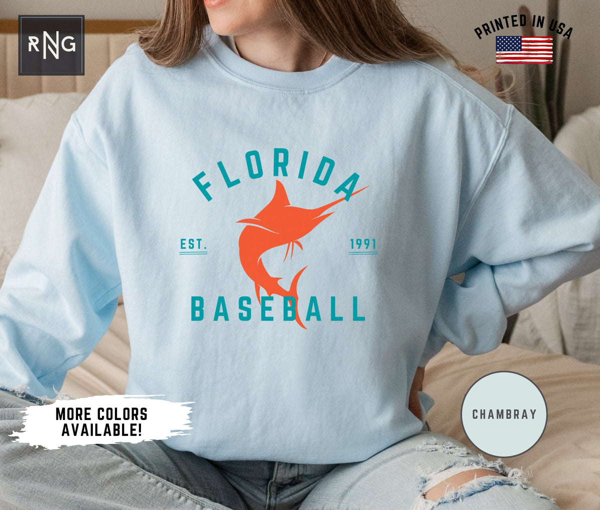 Miami Baseball Sweatshirt Retro Marlins Baseball Sweatshirt Marlins Baseball Sweatshirt Miami Sports Fan Apparel Retro Marlins Gift Sweatshirt – Feel-Good Design · Top Pick For Any Outfit