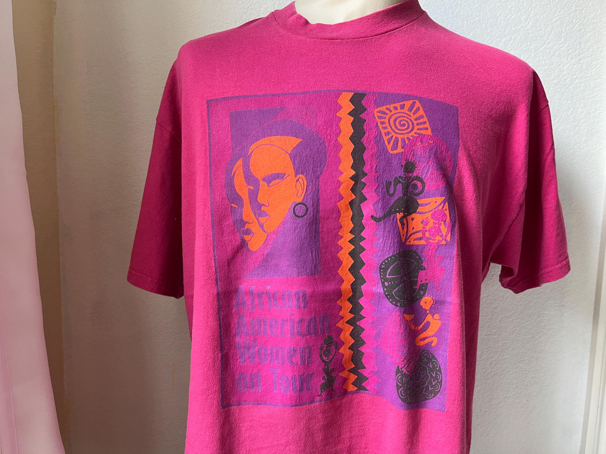 Vintage 9039s African American Women On Tour TShirt Size L Graphic Tee – Feel-Good Design · Must-Have Style