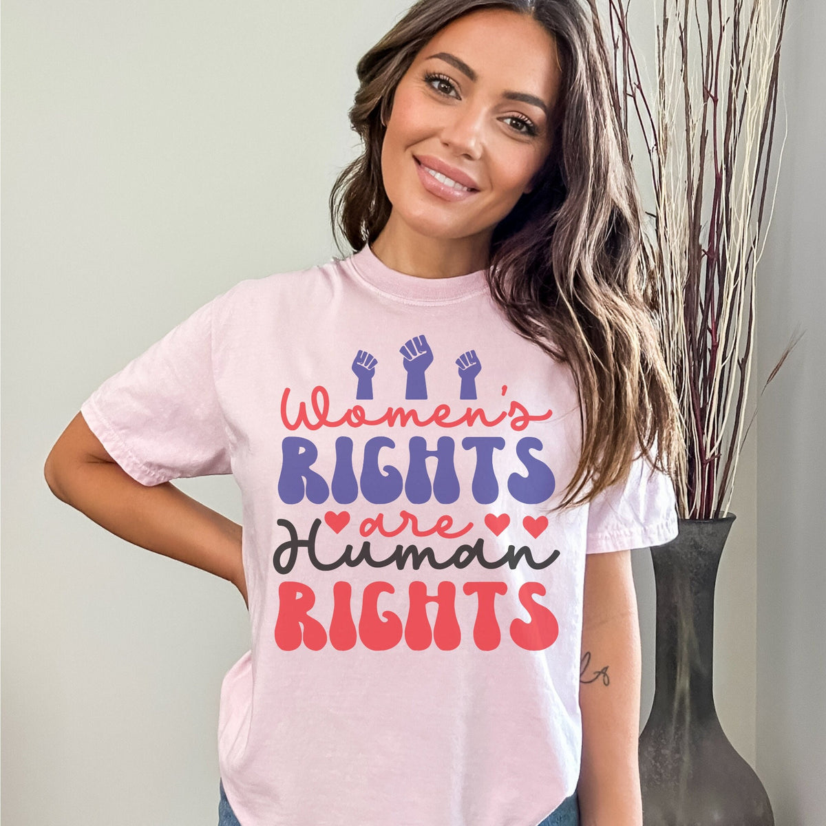 Womens Rights are Human Rights Our Bodies Our Choice Women39s Right to Choose Pro Feminism Roe 1973 Pro Choice Women39s Fundamental Rights Graphic Tee – Soft Feel · Top Pick For Any Outfit