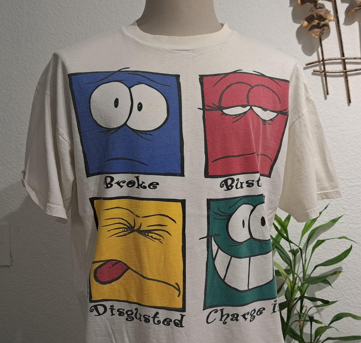 Vintage 90s Emotions Inside Out white Tshirt size XL Graphic Tee – Premium Graphic · Trending Graphic Apparel