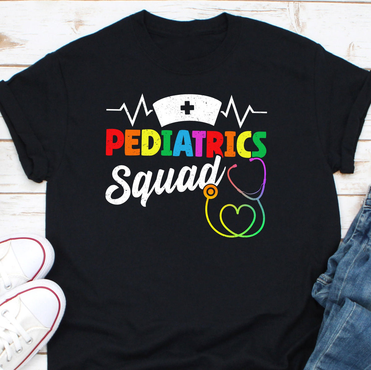 Pediatrics Squad Shirt Pediatrician Shirt Peds Shirt Pediatrics Team Shirt Peds Team Shirt Peds Crew Shirt Pediatrics Nurse Shirt Graphic Tee – Easygoing Wear · Perfect For Daily Wear