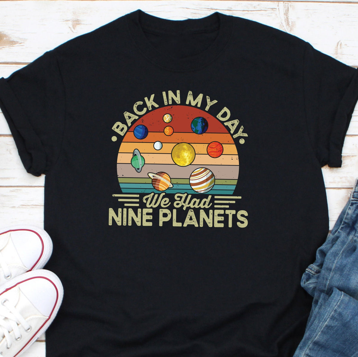 Back In My Day We Had Nine Planets Shirt Astronomy Shirt Solar System Shirt Pluto Lover Shirt Space Travel Shirt Galaxy Space Shirt Graphic Tee – Fan Favorite · Trending Graphic Apparel