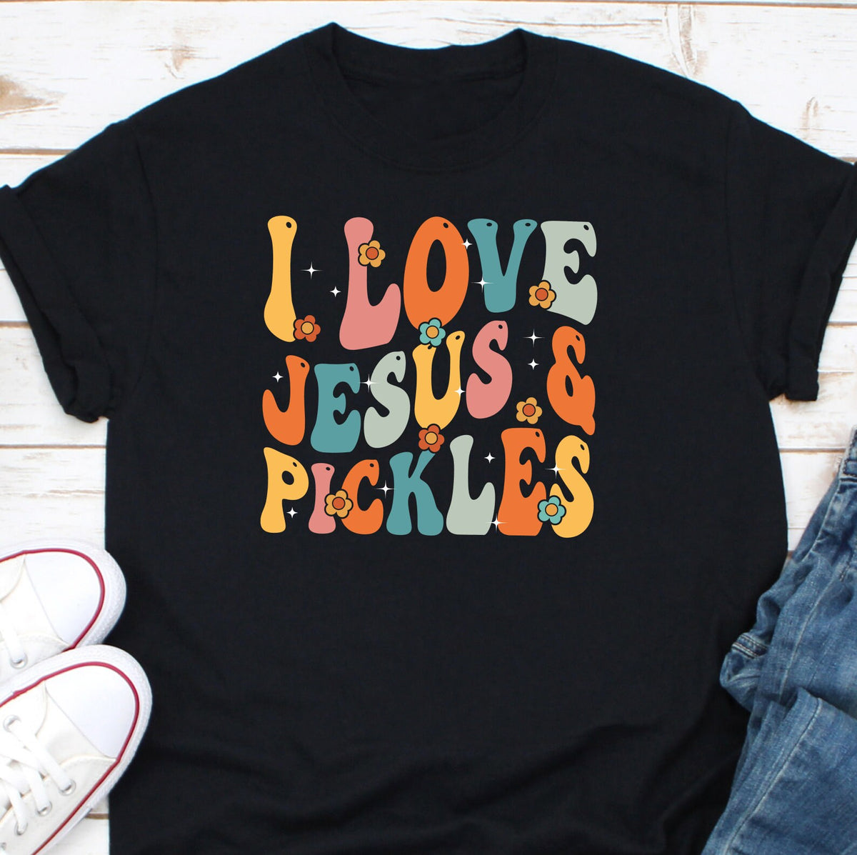 I love Jesus Pickles Shirt Pickle Lover Shirt Pickle Slut Shirt Canned Pickles Shirt Religious Shirt Jesus Is Calling Shirt Graphic Tee – Cozy Vibes · Great Gift For Fans