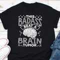 This Badass Beat A Brain Tumor Shirt Brain Tumor Awareness Shirt Brain Tumor Warrior Shirt Go Grey In May Shirt Grey Matters Shirt Graphic Tee – Warm & Stylish · Trending Graphic Apparel