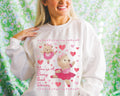 Silly Dance Teacher Sweatshirt Ballet Teacher You39re a Beary Good Dancer Encouraging Balletcore Crewneck Cute 90s Aesthetic with Hearts Sweatshirt – Feel-Good Design · Great Gift For Fans