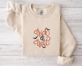 Embroidered Trick or Treat Sweatshirt Embroidered Halloween Shirt Halloween Women Shirt Funny Halloween Shirt Halloween Sweatshirt Sweatshirt – Soft Feel · High-Quality Print