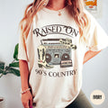 Raised on 90s Country ShirtComfort Colors Retro Nashville Tee 9039s Music Lover Gift Country Concert Top Western Southern Farm Tshirt Graphic Tee – Bold Style · Top Pick For Any Outfit