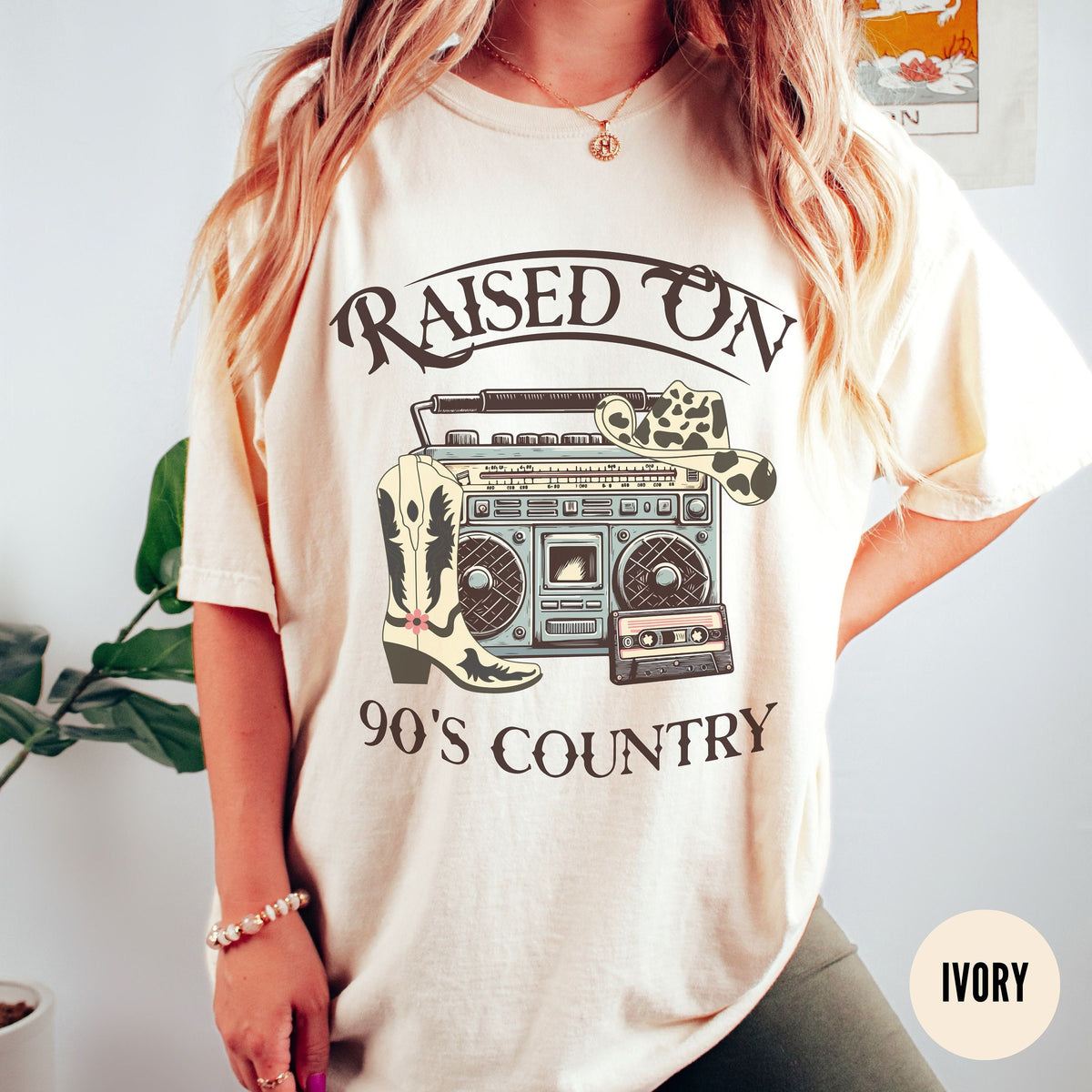 Raised on 90s Country ShirtComfort Colors Retro Nashville Tee 9039s Music Lover Gift Country Concert Top Western Southern Farm Tshirt Graphic Tee – Bold Style · Top Pick For Any Outfit