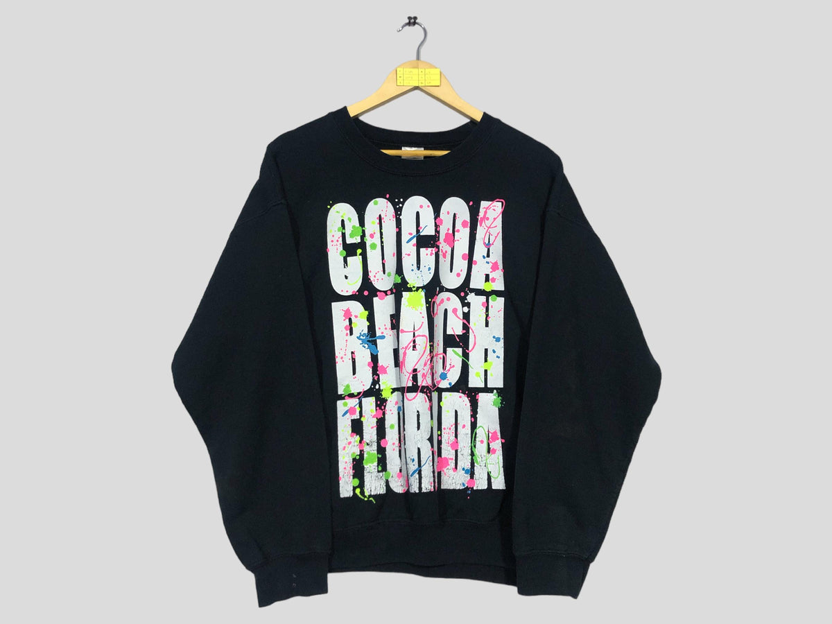Y2K Cocoa Beach Florida Sweatshirt Cocoa Beach Hoodie Cocoa Beach Florida Gift Honeymoon Hoodie Cocoa Beach Florida Crewneck Pullover Size L Hoodie – Warm & Stylish · Trending Graphic Apparel