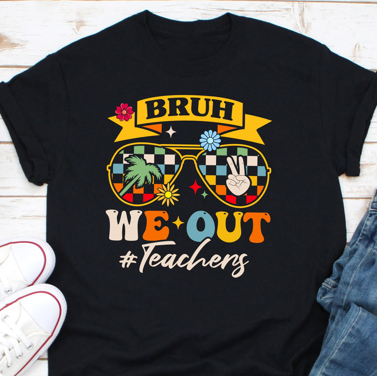 Bruh We Out Teachers Shirt Teacher Appreciation Shirt Happy Last Day Of School Shirt End Of Year Teacher Shirt Summer Break Shirt Graphic Tee – Premium Graphic · Great Gift For Fans