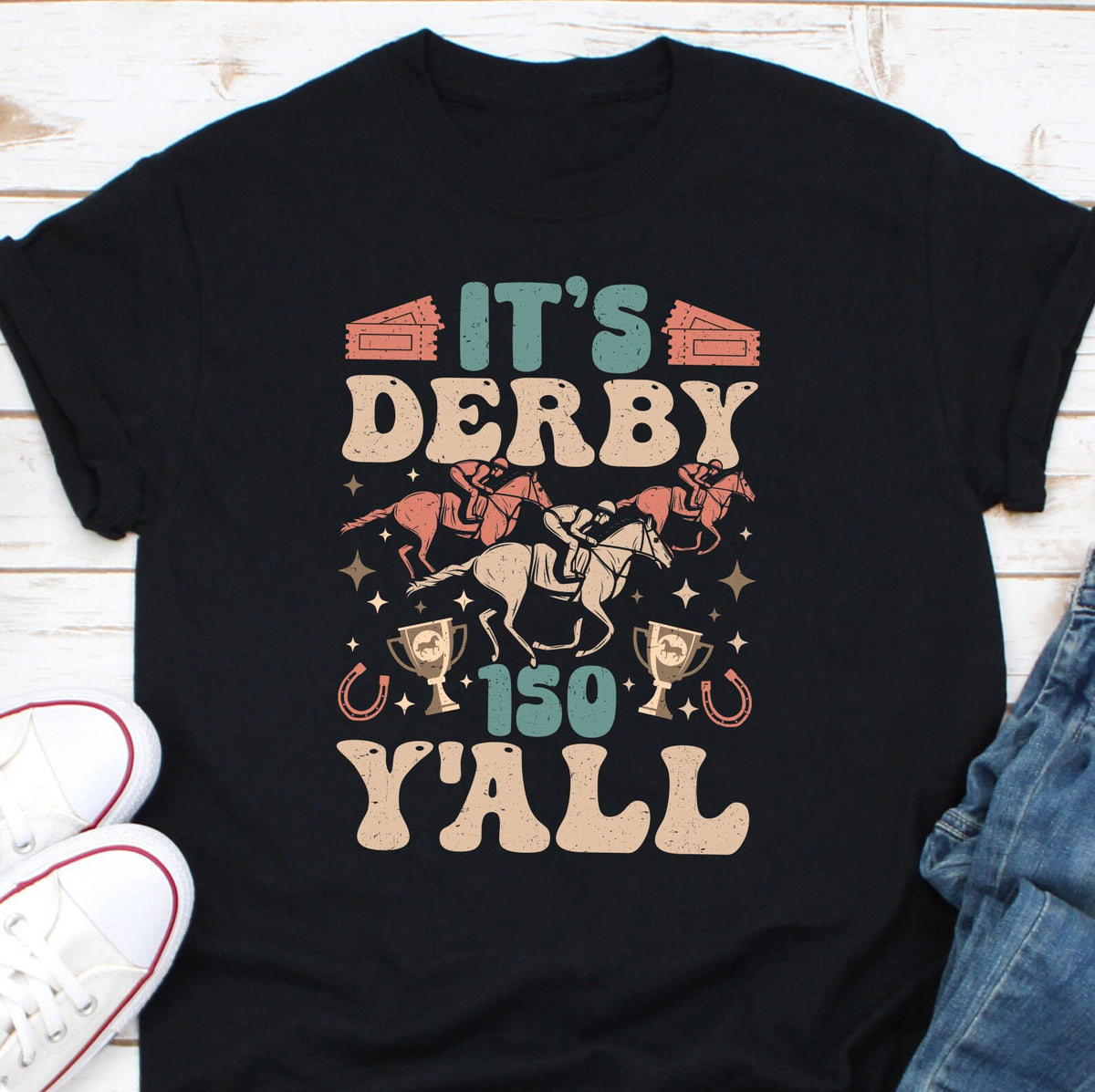 Its Derby 150 Y39All Shirt Derby Day Shirt Talk Derby To Me Shirt Kentucky Derby Horse Racing Shirt 150th Horse Racing Weekend Weekend Graphic Tee – Fan Favorite · Trending Graphic Apparel