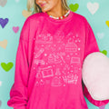 Cute Back To School Teacher Sweatshirt Peppy Y2K Tattoo Aesthetic Kindergarten Crew Teacher School Principal Gift First Day of School Sweatshirt – Warm & Stylish · Great Gift For Fans