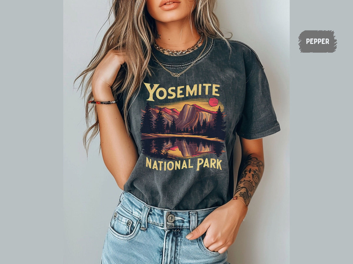 Yosemite National Park Comfort Colors Shirt California Vintage Shirt Hiking tee Yosemite Family Trip Yosemite Park gift California Souvenir Graphic Tee – Cozy Vibes · Must-Have Style