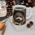 Coffee Mug Cute Puppy Adorable Dog in Tunnel Cup Unique Funny Animal Lover Gift Dog Lover Mug Pet Enthusiast Gift Cute Pet Mug Graphic Tee – Bold Style · High-Quality Print