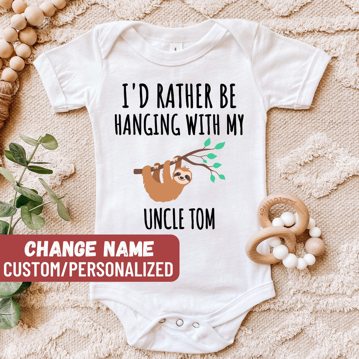 Uncle Baby Bodysuit Cute Baby Bodysuit Baby Reveal Bodysuit Custom Uncle Baby Bodysuit I39d Rather Be Hanging With My Uncle Baby Bodysuit Graphic Tee – Soft Feel · High-Quality Print