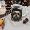 Coffee Mug Cute Dog Puppy Breaking Through Wall Design Unique Dog Lover Gift Adorable Pet Portrait Mug Novelty Mug Pet Themed Gift Graphic Tee – Aesthetic Look · Must-Have Style