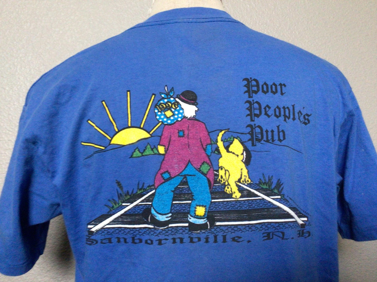Vintage 9039s Poor People39s Pub T Shirt L Graphic Tee – Cozy Vibes · Great Gift For Fans