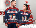 Merry Christmas Fur Mom Fur Dad Personalized Custom Unisex Ugly Sweatshirt Christmas Gift For Pet Lovers Pet Owners Pet Mom Pet Dad Sweatshirt – Premium Graphic · Great Gift For Fans