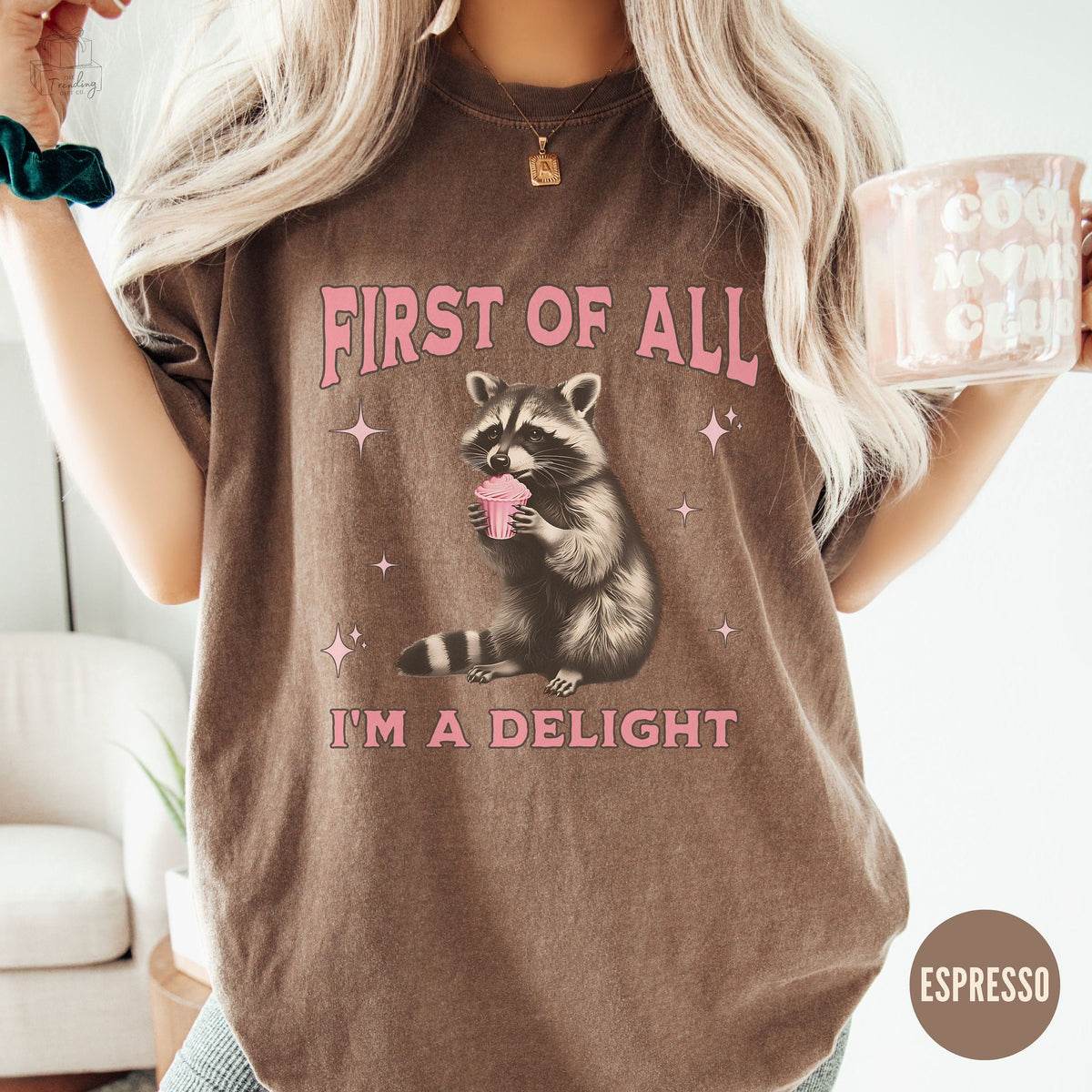 Retro Raccoon Shirt Im A Delight Feral Comfort Colors Shirt Funny Racoon Tshirt Sarcastic Raccoon Tee Raccoon Lover Gift Raccoon Meme Graphic Tee – Premium Graphic · Perfect For Daily Wear