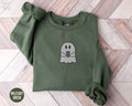 Embroidered Ghost With Coffee Sweatshirt Halloween Coffee Lovers Gift Cute Ghost Shirt Little Ghost Crewneck Ghost Sweater Sweatshirt – Feel-Good Design · Great Gift For Fans