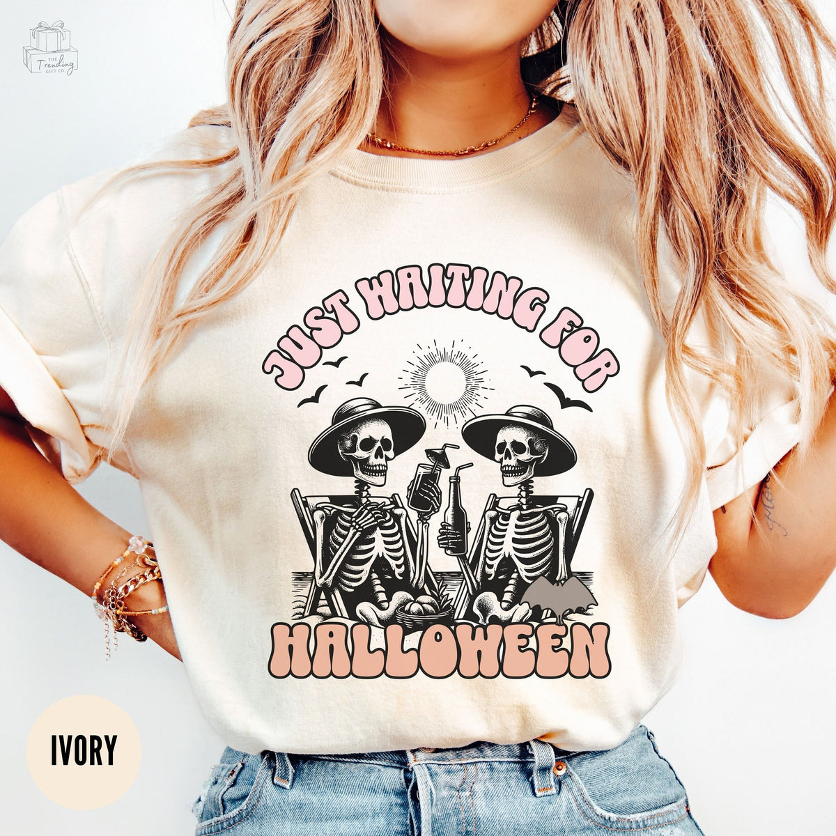 Waiting for Halloween Skeleton Lover Shirt Summerween Shirt Trendy Skeleton Tee Spooky Summer Vibes Retro Halloween 2024 Unhinged TShirt Graphic Tee – Everyday Comfort · Great Gift For Fans