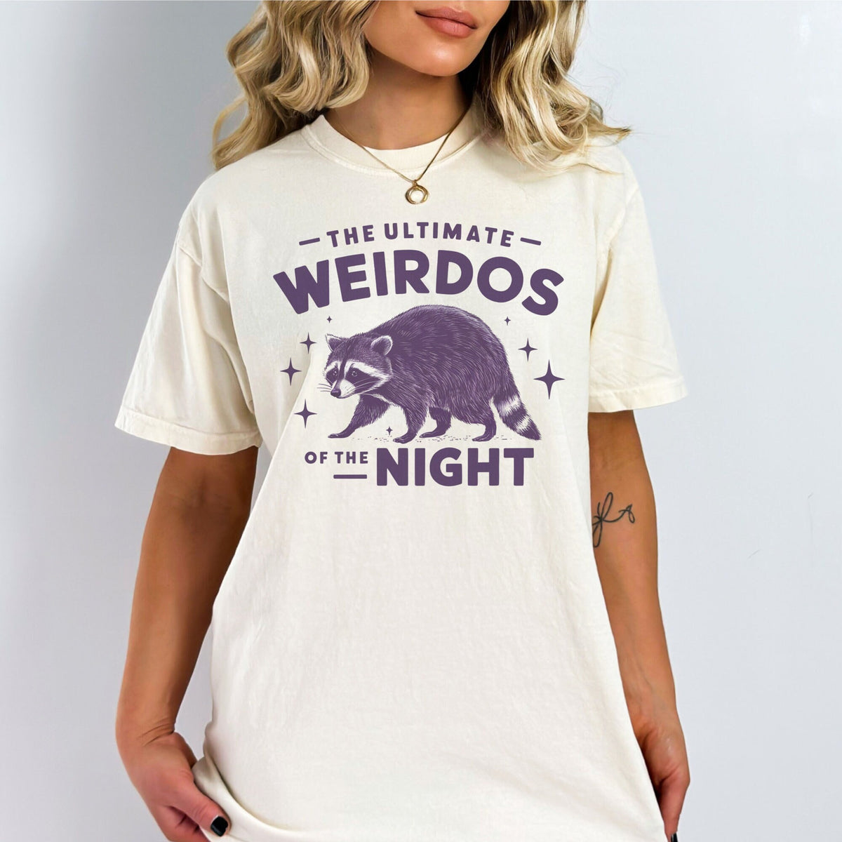 Funny Raccoon Shirt Ultimate Weirdos Of The Night Funny Animal Shirt Raccoon TShirt Funny Raccoon Tee Meme Shirt Graphic Tee – Feel-Good Design · Perfect For Daily Wear