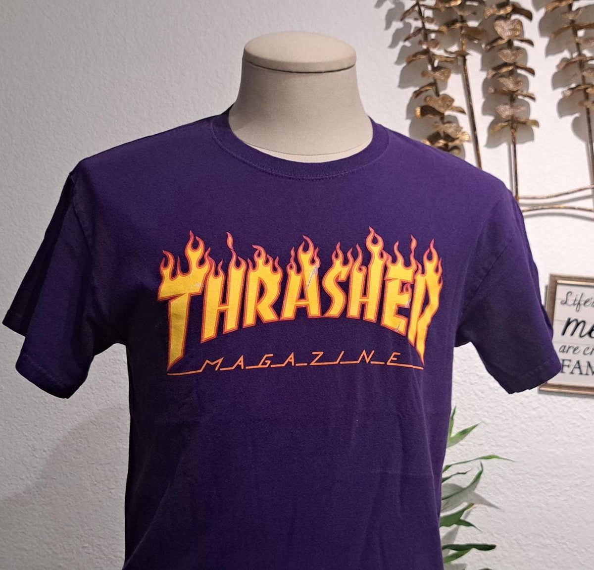 Vintage Thrasher Skateboard Magazine purple Tshirt size M Graphic Tee – Cozy Vibes · High-Quality Print