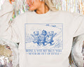 Cat Lover Sweatshirt with Funny Saying A Wee Bit Silly 90s Indie Sleaze Aesthetic Crewneck with Cats Wholesome Cat Mom Cat Dad Present Sweatshirt – Aesthetic Look · Perfect For Daily Wear