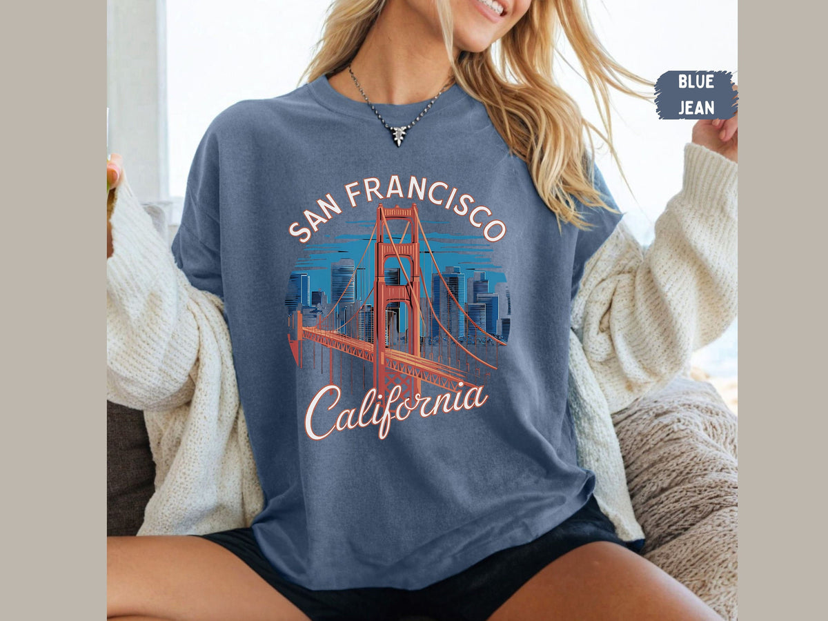 San Francisco Comfort Colors shirt Golden Gate Shirt California Tshirt Vacation tee San Francisco Apparel San Francisco Souvenir Gift Ideas Graphic Tee – Soft Feel · Must-Have Style