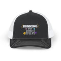 Running on Autism Snap back Trucker hat Autism Awareness Hat Autistic Children Autistic Adults Gift for Autistics Beach Trucker hat Graphic Tee – Warm & Stylish · High-Quality Print