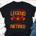 This Legend Has Retired Fire Department Gift Sweatshirt Retirement Shirt Funny Retiring Shirt Fathers Day Gift Fathers Day Shirt Sweatshirt – Soft Feel · Perfect For Daily Wear