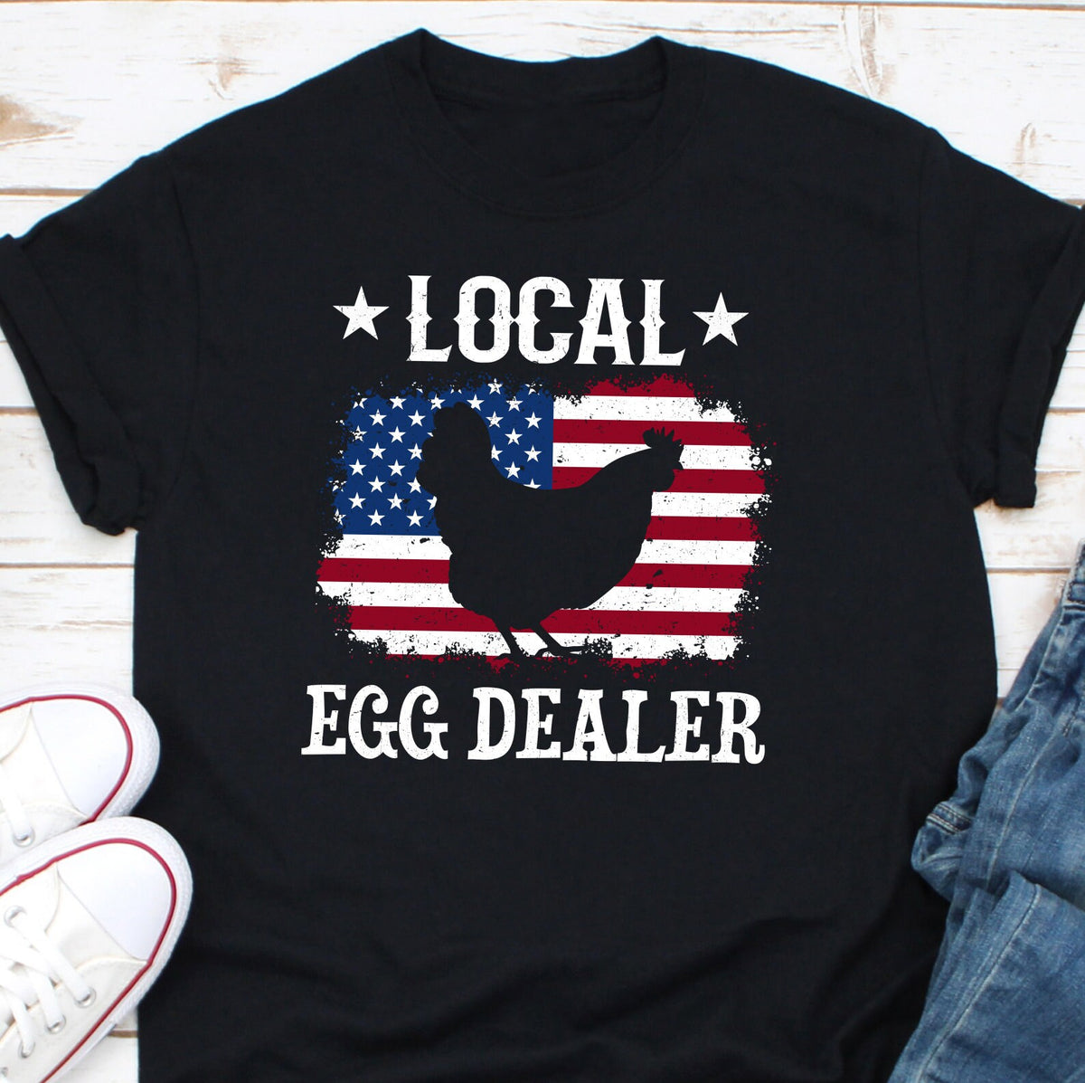 Funny Chicken Shirt Farm T Shirts Chicken Gifts Easter Crewneck Sweatshirt Local Egg Dealer Tee Farmer Gift Support Your Local Farmers Sweatshirt – Easygoing Wear · Top Pick For Any Outfit